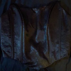 Silky corset top
